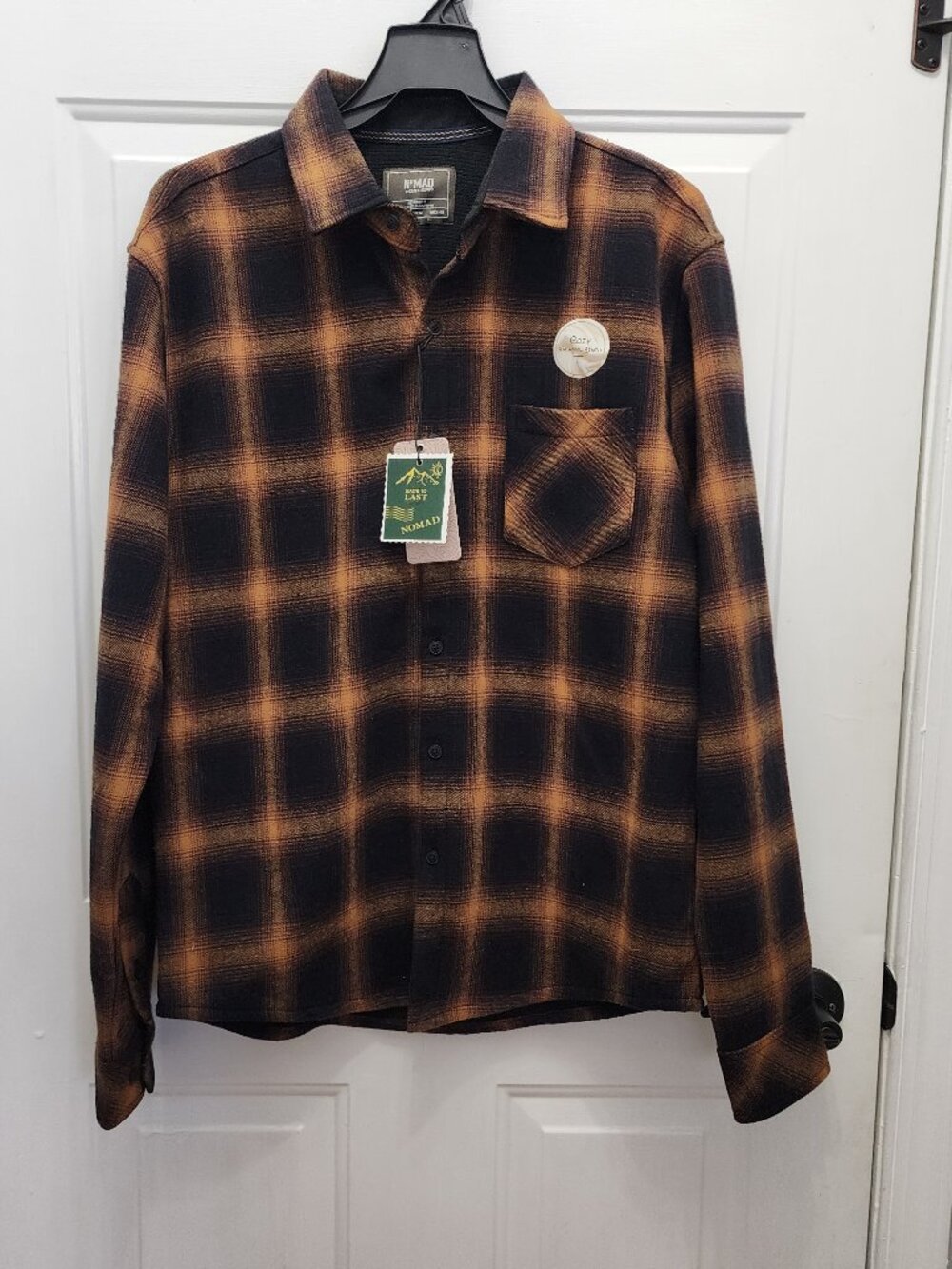 NWT Nomad by Craft + Flow Men's Thermal Long Sleeve‎ Lined Shirt Size M